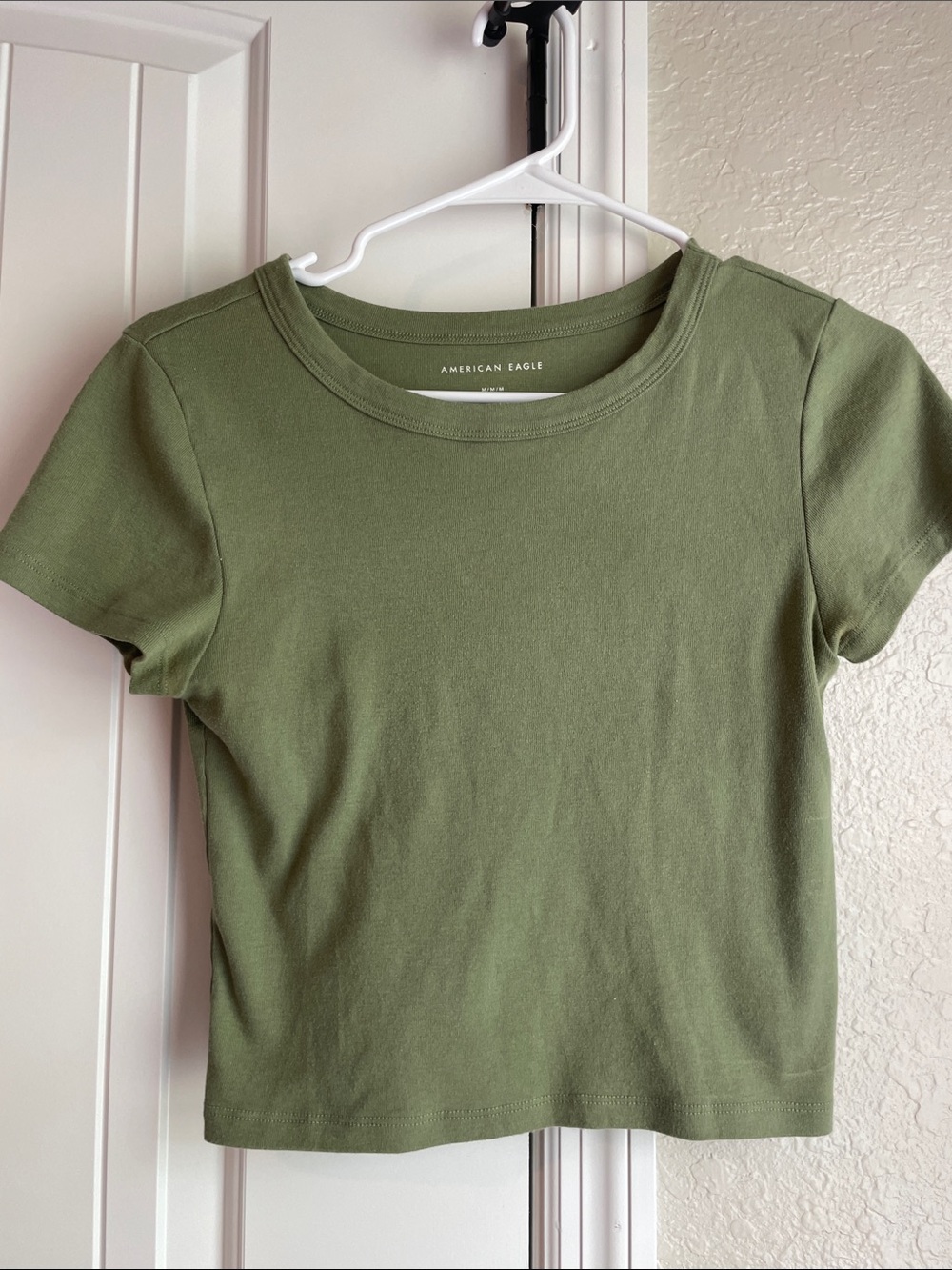 American Eagle Outfitters Olive Green Short Sleeve Tee - Girls